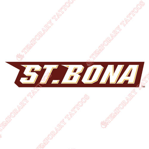 St. Bonaventure Bonnies Customize Temporary Tattoos Stickers NO.6325